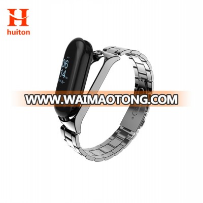 2019 New good quality Silver Colour Quick Release Stainless Steel Bracelet for xiaomi miband 3